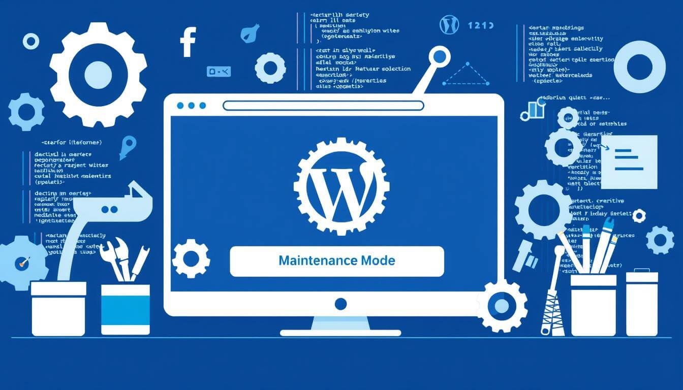 wordpress site in maintenance mode